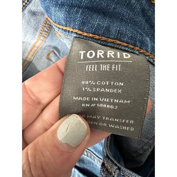 Torrid Womens Plus Size 16R Mid-Rise Stretch Denim Jeans - Picture 7 of 14